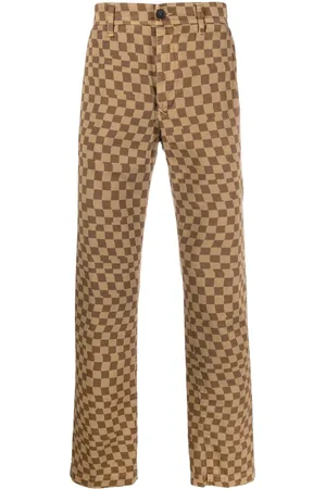 Incotex Jeans dritti a quadri