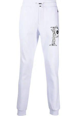 Philipp Plein Pantaloni sportivi con placca logo