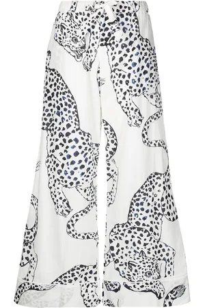 Desmond & Dempsey Pantaloni leopardati