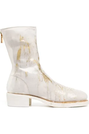 GUIDI Stivaletti con dettaglio metallizzato 40mm