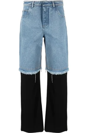 CHRISTOPHER ESBER Jeans dritti destrutturati