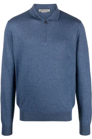 corneliani Felpa con mezza zip