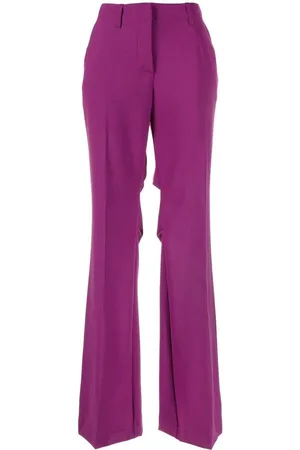 OFF-WHITE Pantaloni svasati a vita media