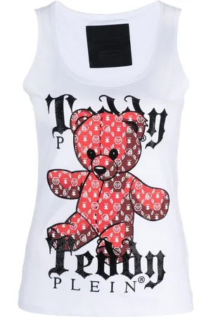 Philipp Plein Top smanicato Teddy Plein