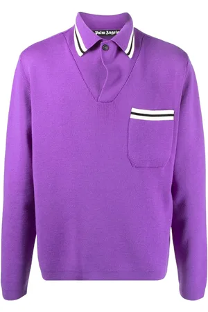 Palm Angels Polo con dettagli a righe