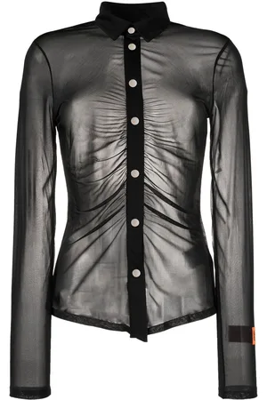 Heron Preston Camicia con ruches Georgette