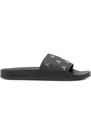 Philipp Plein Sandali slides con applicazione