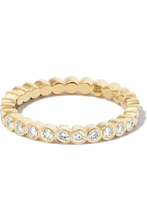 SOPHIE BILLE BRAHE Anello Mon Cher Croissant in giallo 18kt con diamanti