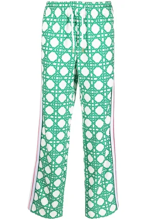 Casablanca Pantaloni dritti con stampa monogramma