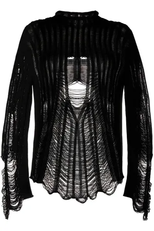 DION LEE Maglione Float con effetto vissuto