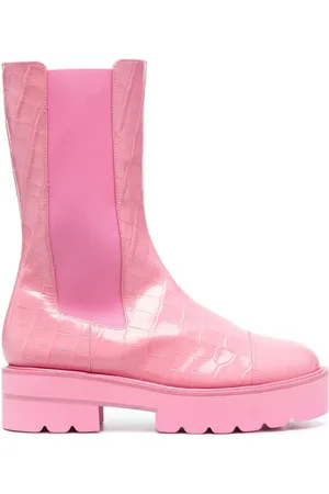 Stuart Weitzman Stivali con effetto coccodrillo