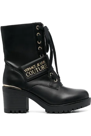 VERSACE Stivali con placca logo