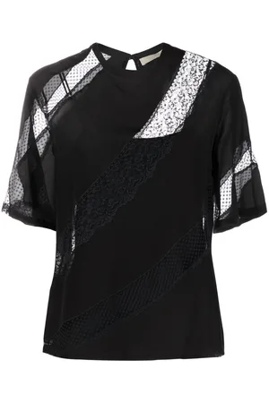 Elie saab T-shirt con design a inserti