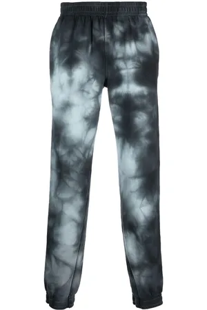 Styland Pantaloni sportivi in cotone biologico con fantasia tie dye