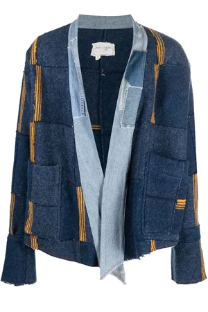 GREG LAUREN Cappotto corto con design patchwork