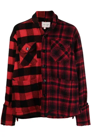 GREG LAUREN Giacca-camicia a quadri