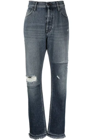 Jacob Cohen Jeans dritti a vita alta effetto vissuto