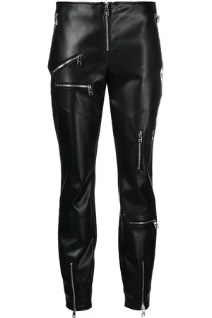Dolce & Gabbana Leggings in finta pelle con inserti
