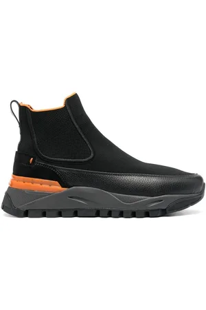 santoni Stivali Chelsea con inserti a contrasto