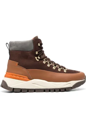 santoni Stivaletti da trekking con inserti a contrasto