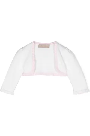 LA STUPENDERIA Cardigan crop con ruches