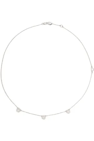 Collana Margherita in oro bianco 18kt con diamanti