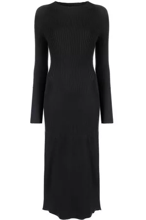 AERON Donna Vestiti scollati - Abito Lara con scollatura posteriore - Nero