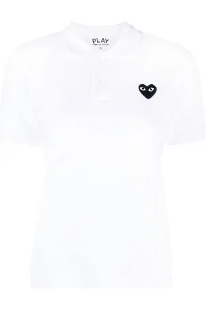 Comme des Garçons Polo con applicazione