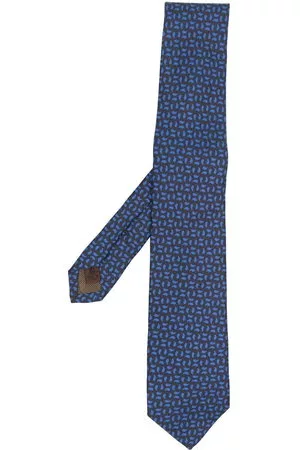 Church's Cravatta con stampa astratta - Blu