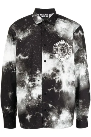 VERSACE Camicia con fantasia tie-dye