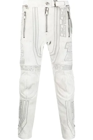 Balmain Pantaloni affusolati con ricamo