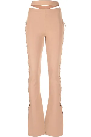 ANDREADAMO Pantaloni svasati con dettaglio cut-out
