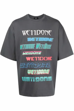 We11 Done T-shirt oversize con stampa