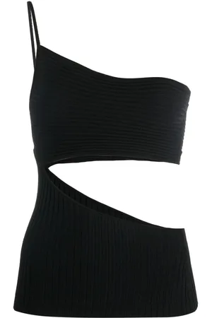 ANDREADAMO Top monospalla con dettaglio cut-out
