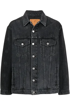 MARTINE ROSE Giacca denim con stampa