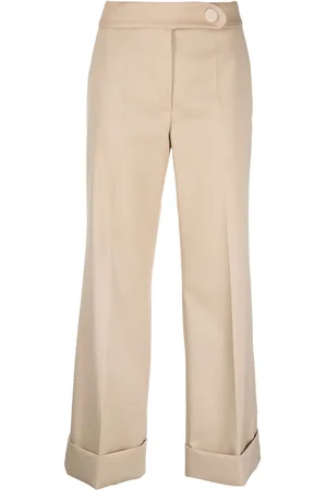Lanvin Pantaloni crop a vita media