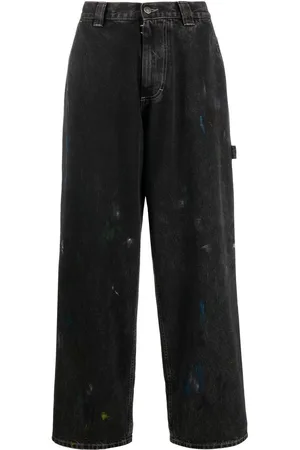 Maison Margiela Jeans Paint a gamba ampia
