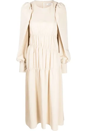 GOEN.J Abito midi con maniche a palloncino