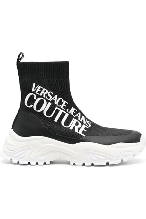 VERSACE Sneakers a calzino con stampa
