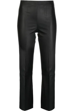By Malene Birger Pantaloni Florentina crop in pelle