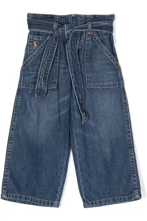 Ralph Lauren Jeans a gamba ampia con cintura - Blu