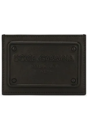Dolce & Gabbana Portacarte con logo DG goffrato