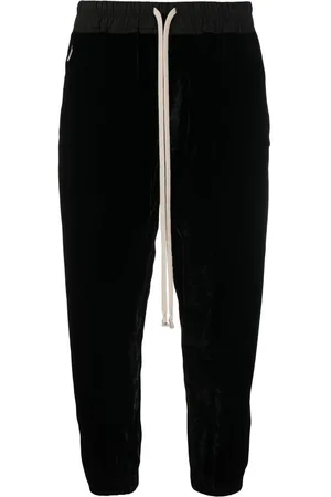 Rick Owens Pantaloni sportivi crop con cavallo basso
