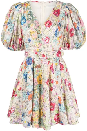 ZIMMERMANN Abito corto a fiori Clover