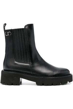 Casadei Stivaletti con placca logo 50mm