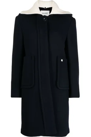 Low Classic Cappotto monopetto con collo ampio