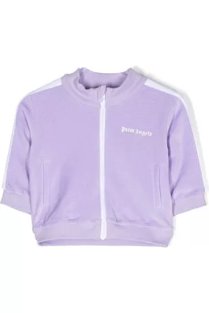 Palm Angels Giacca sportiva con stampa - Viola