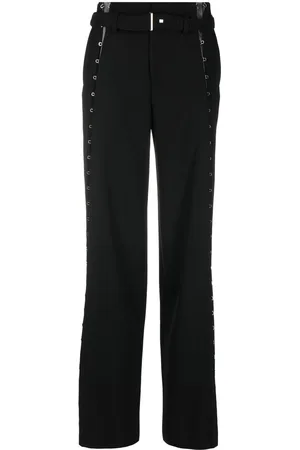 DION LEE Pantaloni con occhielli a gamba ampia