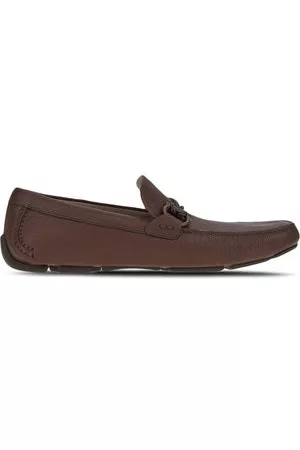 Salvatore Ferragamo Uomo Scarpe stringate e mocassini - Mocassini Driver con motivo Gancini - Marrone