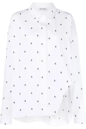 The Attico Camicia Diana oversize con stampa
